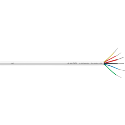 Cable Multifunción Marino / 250 pies (76.2 m) / 6 Conductores / 16/2 + 20/4 AWG / Cobre OFC Estañado / Cubierta PVC Blanco Grado Marino / Audio y Alimentación LED