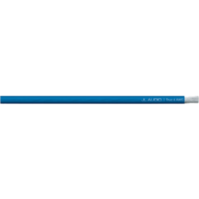Cable de Alimentación / Calibre 4 AWG Real / Longitud 100 pies (30.48 m) / Cobre Puro OFC / 1,862 Hebras / Cobre Estañado / Recubrimiento PVC / Capacidad Hasta 100 A / Uso Marino / Color Azul Translúcido / Presentación en Rollo