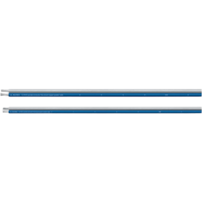 Cable de Altavoz / 2 Conductores Paralelos / Calibre 16 AWG Real / Cobre OFC Estañado / 500 pies (152.4 m) / Cubierta PVC Flexible / Azul Translúcido y Transparente / Uso Marino / Para Bocinas, Componentes y Subwoofers