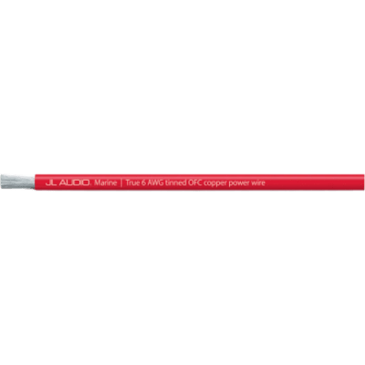 Cable de Alimentación Marino ABYC / 6 AWG Real / 200 pies (61 m) / Cobre OFC Estañado / 1,176 Hebras / Cubierta PVC Flexible / Resistente a Aceite, Gasolina y UV / Color Rojo
