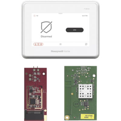 Panel de alarma todo-en-uno con pantalla táctil de 7 pulgadas y módulo de toma de control para sensores 5800, 2GIG, DSC, ITI/Qolsys y Bosch