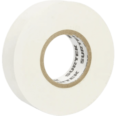 Cinta para aislar color Blanco de 19 mm x  18 metros / Fabricada en PVC / Adhesivo acrílico.