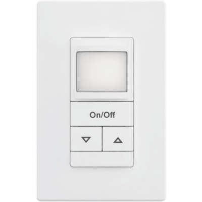 Sensor de Pared con Detección de Ocupación / Detección de Movimiento Pequeño hasta 20 ft (6.10 m) / PIR Pasivo / 180° / 120-277V / Cableado Neutral o Tierra