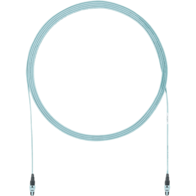 Cable de Interconexión de 12 Fibras Ópticas Multimodo OM4, Con Conector Pan-MPO Hembra - Hembra, Polaridad A, Plenum, de 15 Metros