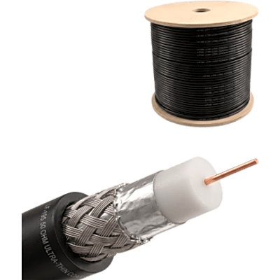 Rollo de 100 Metros de LP195 de 50 Ohms | Cable Coaxial Profesional