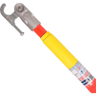 Pértiga Telescópica / 7 m (23 ft) / Tubo Triangular / Aislamiento para Líneas Energizadas / Acero Inoxidable / Alta Visibilidad Fluorescente