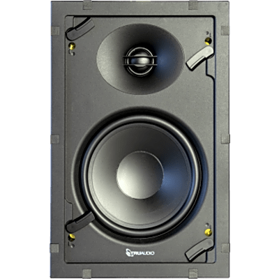 Altavoz In-Wall | 2 Vías | Woofer 6.5 in Polipropileno | Tweeter 1 in  Seda | Potencia 120 W | Impedancia 8 Ohm | Sensibilidad 88 dB | Respuesta 42 Hz - 20 kHz | Rejilla Metálica sin Marco | Instalación sin Herramientas TruGrip