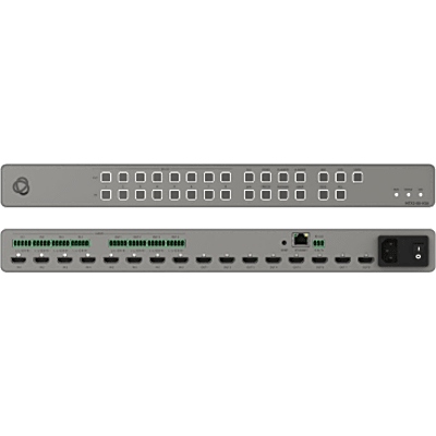 Matriz de Conmutación HDMI 8x8 | Escalado 4K@60Hz (4:4:4) | 8 Entradas y 8 Salidas HDMI | Audio Analógico Balanceado 4x4 | HDCP 2.3 | 18 Gbps | ARC | Multiview | I-EDIDPro | Control IP y RS-232 | 1U Rack 19 in