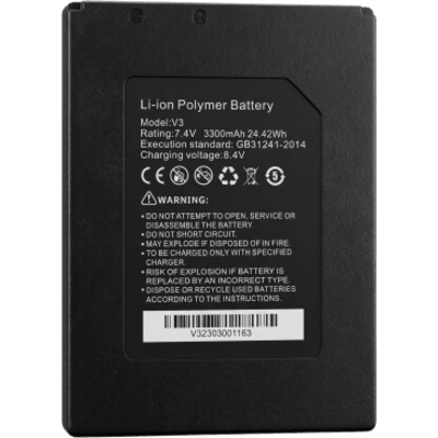 Batería Li-Ion para tester de Video | Compatible con EPMONTVI4KLITE | 7.4 VCC | 4000 mAh | 29.6 Wh | Voltaje de Carga 8.4 VCC |  Peso 320 g (0.70 lb).