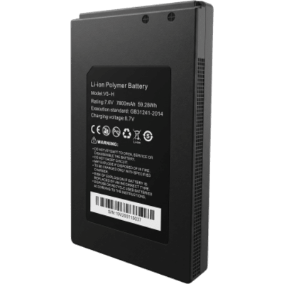 Batería Li-ion 7.6V para tester de Video | Compatible con TPTURBO8K y TPTURBO8KPLUS | 7800mAh 59.28Wh | Voltaje de Carga 8.7V | Dimensiones 122x74x14 mm (4.8x2.91x0.55 in) | Peso 260 g (0.57 lb) | Estándar GB31241-2014