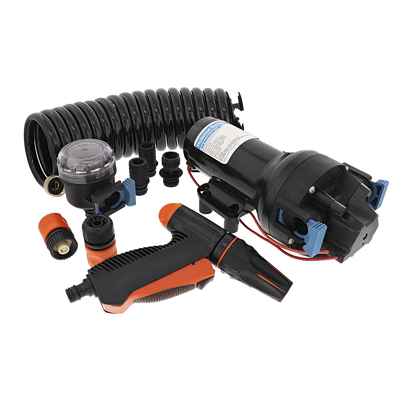 Bomba de Lavado de Uso Pesado en Kit para Uso Marino / HD6 12V 6GPM 70PSI / Autocebante / Alta Presión / Sin Daños en Seco / Interruptor de Presión Integrado