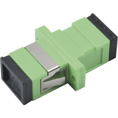 Módulo Acoplador de Fibra Óptica Simplex SC/APC a SC/APC para Fibra Monomodo
