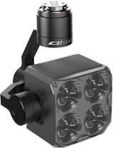 Foco Gimbal / 120W / 13400 Lúmenes / 4 Grupos Ópticos 15° / 750g / 150m / Skyport V2.0