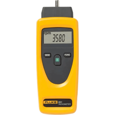 Tacómetro de Doble Propósito / Contacto y Sin Contacto / Medición Óptica 1 a 99999 RPM / Medición de Contacto 1 a 19999 RPM / Precisión ±0.02%RD+1 / Distancia de Detección 500 mm (19.7 in) / Pantalla