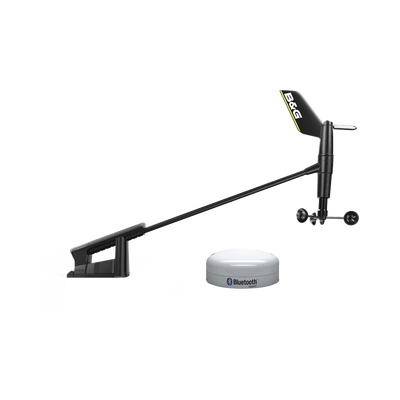 Sensor de viento inalámbrico / Bluetooth / IPX7 / 0.25-50 m/s (0.5-97 kt) / Precisión ±0.5° / Panel solar