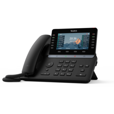 Teléfono IP Empresarial Yealink SIP-T85W Prime Business con Pantalla Ajustable de 5.5 Pulgadas, Audio HD Potenciado por IA y Conectividad WiFi 6 Bluetooth 5.0 para 16 Cuentas SIP