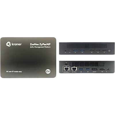 Plataforma de Gestión AV over IP | Linux Appliance NUC | Intel Alder-N Lake N100 | 8 GB DDR4 | 128 GB SSD | Dual Gigabit LAN | Soporte hasta 120 Encoders/Decoders | Incluye Fuente de Poder | VESA 75x75 y 100x100 mm | Dimensiones 17.40 x 12.80 x 3.6