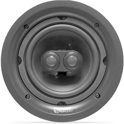 Altavoz de Techo Estéreo | Doble Bobina Móvil | Woofer de Polipropileno Inyectado 6.5 in | Tweeters de Cúpula de Seda dobles de 0.75 in |  5-100 W | 8 Ohms.