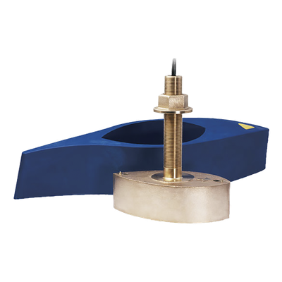 Transductor CHIRP / Doble Canal / 1 kW / 42-250 kHz / Profundidad 914 m (2998.7 ft) / Haz 25° / Sensor Temperatura / Instalación a Través del Casco