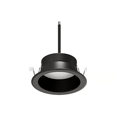 Luminario LED Empotrado Techo KAMUY / 20 W / 1440 lm / 3000 K Luz Cálida Brillante / 100-277 V / IP20 / Carcasa Plástico Negro / No Atenuable / 25,000 h / Garantía 5 Años