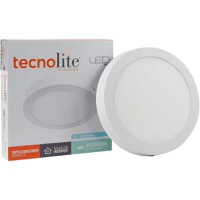 Lámpara LED tipo Plafón de Interior / Integrado LED 18 W / 1 200 lm / 6 500 K Luz de Día / Ángulo 100° / IRC 80 / Aluminio Blanco / Pantalla Policarbonato / 100-240 V~ / 50-60 Hz / 15 000 h