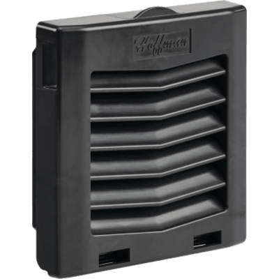 Rejilla de Escape para Ventilador con Filtro HG / Protección IP54 / Compatible con Ventiladores HF04 de 4 in (102 mm) / De Plástico / Color Negro