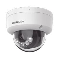 [DUAL LIGHT + 2 MICRÓFONOS INTEGRADOS] DOMO HIKVISION IP 4 MEGAPIXEL / LENTE 2.8 MM / 30 MTS LUZ BLANCA + 30 MTS IR / ACUSENSE / EXTERIOR IP67 / IK10 / WDR 120 DB / POE / ONVIF / MICRO SD / METAL / A