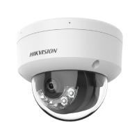 HIKVISION / DUAL LIGHT DOMO IP 8 MEGAPIXEL 4K / LENTE 2.8 MM / 30 MTS IR 30 MTS LUZ BLANCA / MICRFONO INTEGRADO / IK08 / ACUSENSE LITE / EXTERIOR IP67 / H.265 / POE / ONVIF