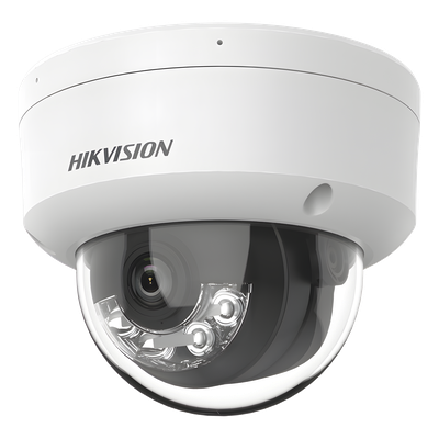 CAMARA HIKVISION /[DUAL LIGHT] DOMO IP 8 MEGAPIXEL (4K) / LENTE 2.8 MM / 30 MTS IR + 30 MTS LUZ BLANCA / MICRÓFONO INTEGRADO/ ANTIVANDÁLICO IK08 / ACUSENSE LITE / EXTERIOR IP67 /H.265 / POE /MICRO SD