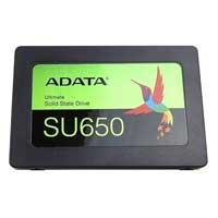UNIDAD DE ESTADO SOLIDO SSD INTERNO ADATA SU650 512GB 2.5 SATA3 LECT. 520 ESCRIT. 450 MBS 7MM PC LAPTOP MINIPC SIN BRACKET 3DNAND ASU650SS-512GT-R