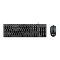 KIT TECLADO Y MOUSE -  TECHZONE - QWERTY - TZACCBA01 - ALAMBRICO 1.31MTS  - TECLAS 105 + 15 MULTIMEDIA - OPTICO 1000 DPIS - 3 BOTONES + SCROLL