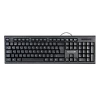 TECLADO - TECHZONE - TZ16TEC01-ALA - QWERTY - ALAMBRICO USB A - 1.30MTRS - TECLAS 104 - NEGRO