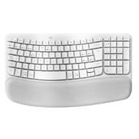 TECLADO LOGITECH WAVE KYES ERGONOMICO INALAMBRICO EASY-SWITCH RECEPTOR BOLT (ESPAÑOL) BLANCO