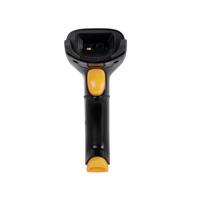LECTOR CODIGO DE BARRAS - TECHZONE -  TZBESC3 - LED BIDIRECCIONAL - USB - 1D - ALCANCE 27CM - 100 LECTURAS POR SEGUNDO - INCLUYE BASE AJUSTABLE - NEGRO/AMARILLO