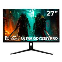 MONITOR GAMER BALAM RUSH ULTRA ODYSSEY PRO MGP27 / 27 PUL / PLANO / 200 HZ / FULL HD / 1 MS / JOYSTICK DE NAVEGACION / DP, HDMI, AUDIO OUT, DC / RAPID IPS / ILUMINACION RGB / NEGRO / BR-938624