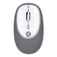MOUSE - TECHZONE - TZACMOI16 - INALAMBRICO USB A - BATERIA AAA - ALCANCE 10M -  SILICON RELLENO DE GEL -  REDUCTOR DE ESTRÉS -  2.4GHZ  - OPTICO - 1200 DPIS - 2 BOTONES + SCROLL -  BLANCO/GRIS