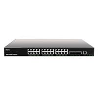 SWITCH GRANDSTREAM GWN7813/ SWITCH CAPA 3 ADMINISTRABLE / 24 PUERTOS 10/100/1000 MBPS 4 PUERTOS SFP DE 10 GIGABITS / COMPATIBLE CON GWN CLOUD.