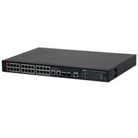 SWITCH/ DAHUA/ DH-S4228-24GT-360/ GIGABIT 24 PUERTOS ADMINISTRABLE/ CAPA 2/ 2 PUERTOS HI-POE/ REDUNDANCIA DE RED: STP/ RSTP/ TRANSMISION DE LARGA DISTANCIA DE 250 M/ 56 GBPS/ POE