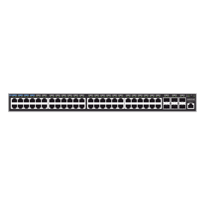SWITCH GRANDSTREAM GWN7816P | CAPA 3 POE+ ADMINISTRABLE | 48 PUERTOS 10/100/1000 MBPS + 6 PUERTOS SFP+ DE 10 GIGABITS | HASTA 740W | COMPATIBLE CON GWN CLOUD.