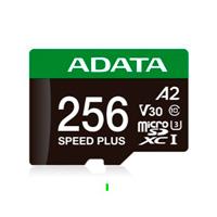 MEMORIA ADATA MICROSDXC SPEED PLUS 256GB CL10 CON ADAPTADOR UD256GUI3V30A2SP-RA1