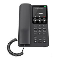 TELEFONO GRANDSTREAM GHP621W / TELEFONO HOTELERO WIFI, 2 CUENTAS SIP, 2 LNEAS, CONFERENCIA 3 VIAS, 1 PUERTO 100MBPS, 6 TECLAS MARCACION RPIDA, COLOR NEGRO.