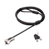 CANDADO DE LLAVE PARA LAPTOP - TECHZONE - TZKL703KD - CABLE DE ACERO INOXIDABLE 1.8 MTS - 4MM - TIPO NANO LOCK