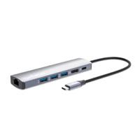 ESTACIÓN DOCKING ,MANHATTAN, 153959 ,USB-C CON HUB, 6 EN 1