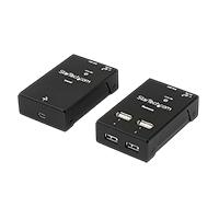 EXTENSOR USB 2.0 DE 4 PUERTOS POR CABLE CAT5 O CAT6 - EXTENSOR COMPACTO USB 2.0 POR ETHERNET - HASTA 40 METROS - HUB USB 2.0 REMOTO STARTECH