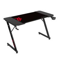 ESCRITORIO GAMER BALAM RUSH OLYMPUS SPOT MRX4000 / ERGONOMICO / MAX 100 KG / MOUSEPAD XXL / ANTIDESLIZANTE - ANTIRRAYAS / FIBRA DE CARBONO / PORTAVASO - GANCHO P AUDIFONOS / NEGRO / BR-941419