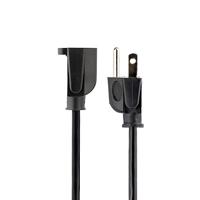 CABLE 4.5M (15 PIES) DE EXTENSIóN DE SERVICIO PESADO, CABLE DE EXTENSIóN NEMA 5-15P A NEMA 5-15R, 15A 125V, 14AWG, CABLE EXTENSOR ALARGADOR DE CORRIENTE, NEGRO STARTECH