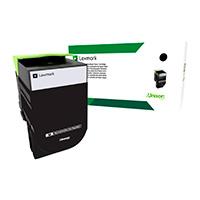 TONER LASER LEXMARK 70C80K0 NEGRO, RENDIMIENTO ESTANDAR HASTA 1000 PAGINAS, PARA CS310DN, CS510DE