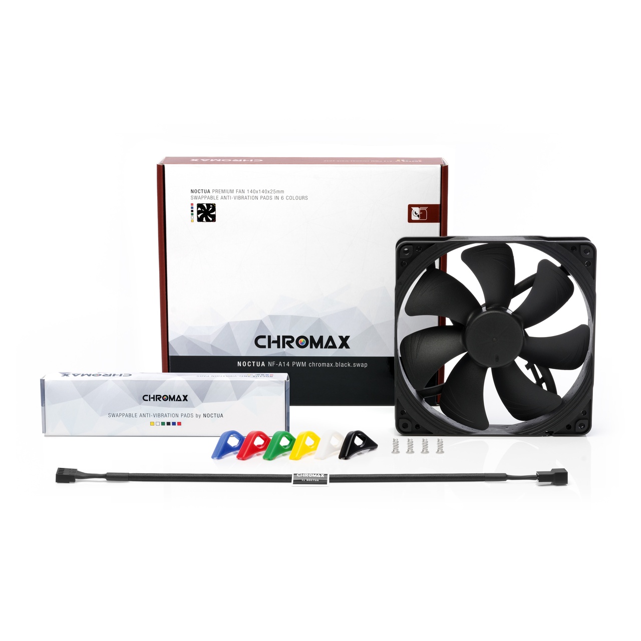 NOCTUA VENTILADOR NF- A14 PWM CHROMAX.BLACK.SWAP