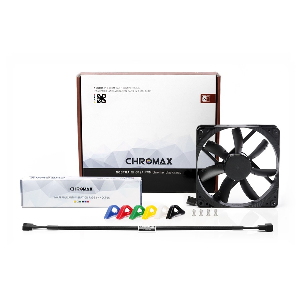 NOCTUA VENTILADOR NF- S12A PWM CHROMAX.BLACK.SWAP