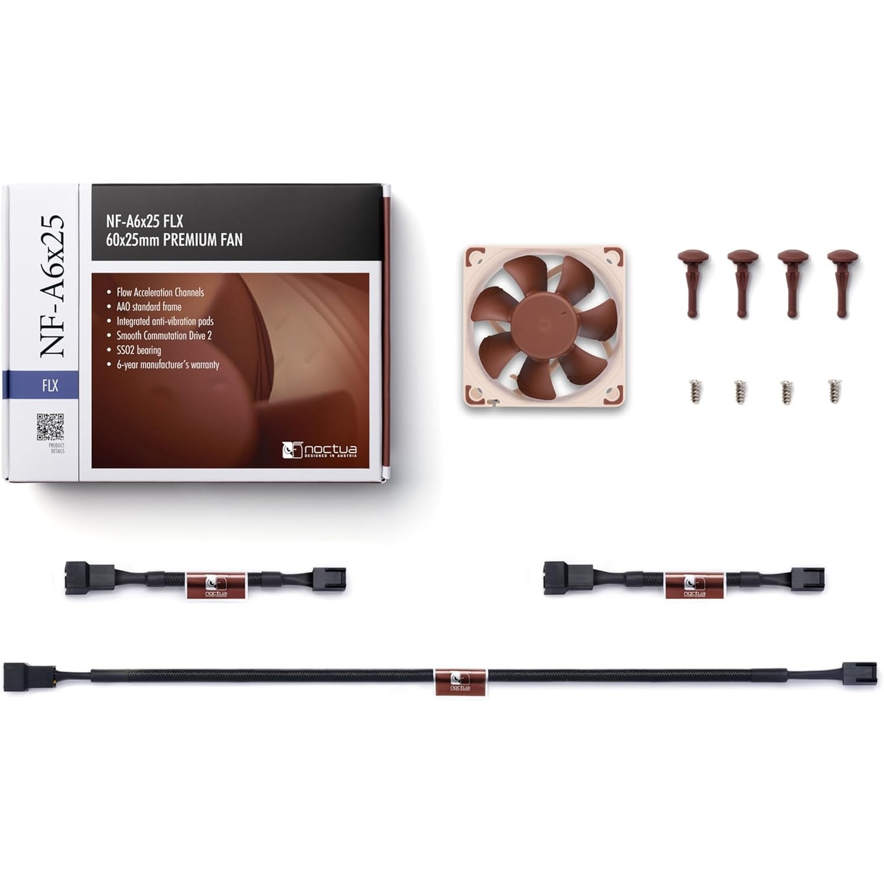 NOCTUA VENTILADOR NF- A6X25 FLX